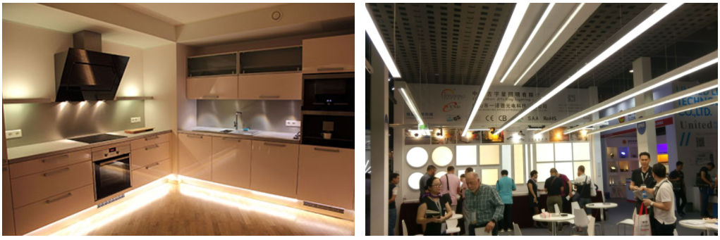 商業(yè)用線(xiàn)條燈照明應用